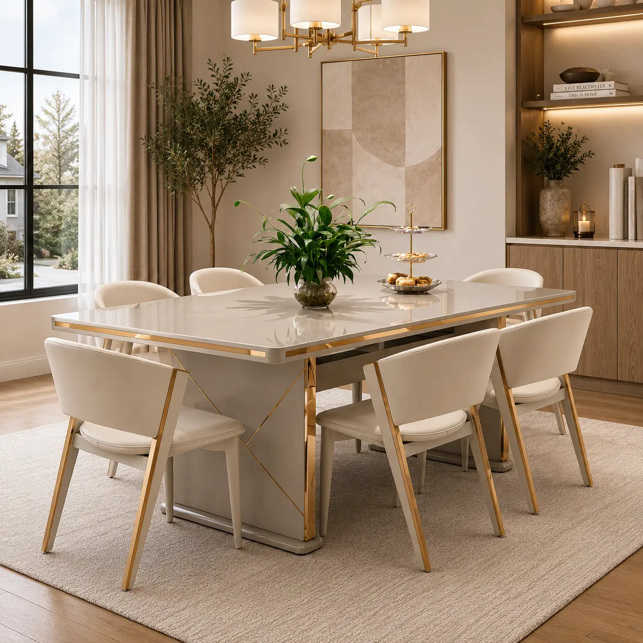 Luxury Dining Table Set — Style Dining Room Furniture — Calgary Furniture Emporium