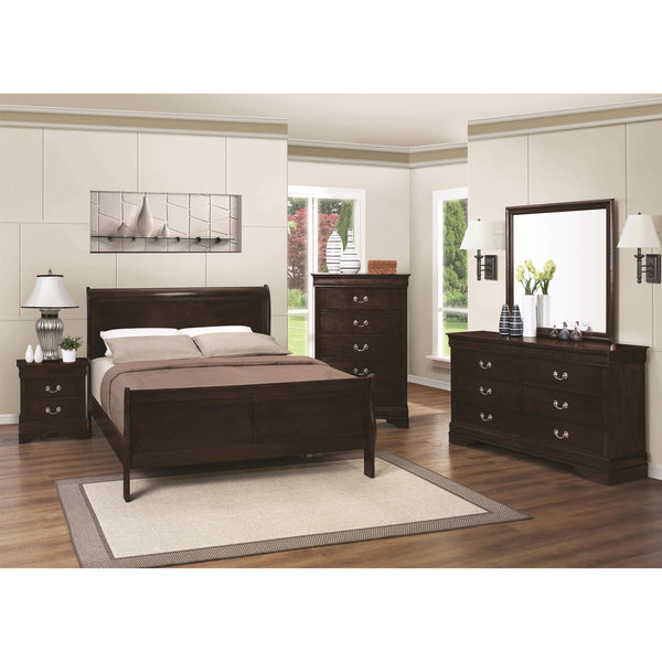 Calgary Furniture Emporium Louis Philippe 202411KE 6 pc King Sleigh Bedroom Set IMAGE 1