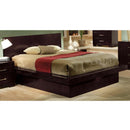 Coaster Furniture Jessica 200711Q Wood Queen LED Panel Bed - Cappuccino IMAGE 1