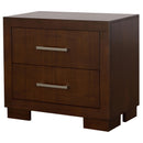 Coaster Furniture Jessica 200712 2-Drawer Nightstand - Cappuccino IMAGE 3