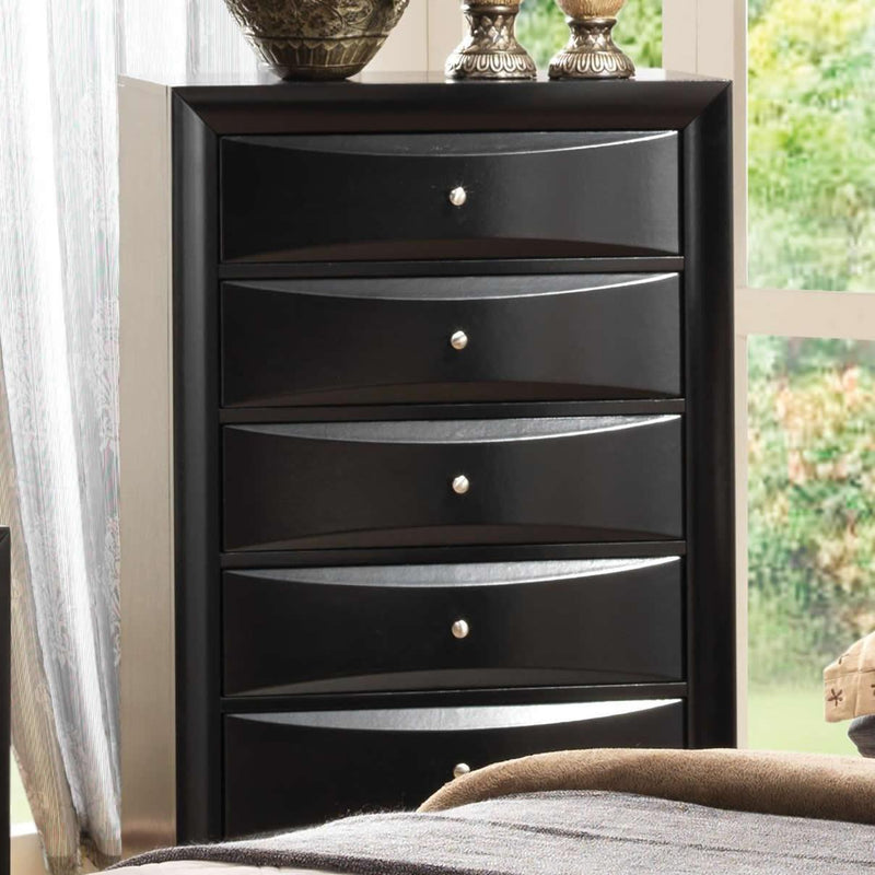 Coaster Furniture Briana 200705 5-Drawer Bedroom Chest - Black IMAGE 1