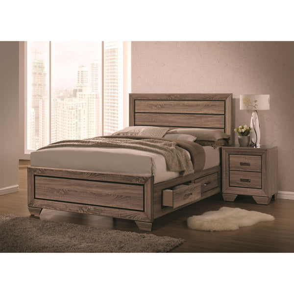Calgary Furniture Emporium Kauffman 204190KE 6 pc King Panel Bedroom Set with Storage IMAGE 1