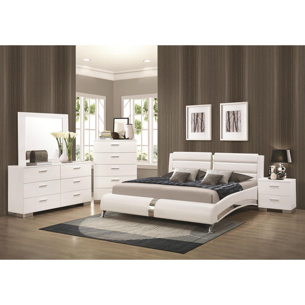 Calgary Furniture Emporium Felicity 300345KW 6 pc California King Upholstered Bedroom Set IMAGE 1