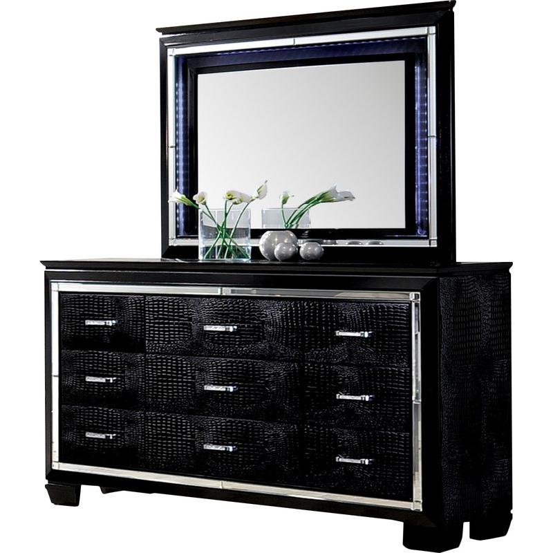 Calgary Furniture Emporium Bellanova CM7979BK 6 pc Queen Upholstered Panel Bedroom Set IMAGE 5