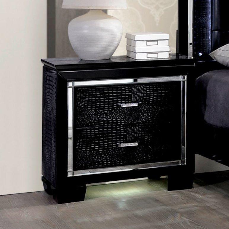 Calgary Furniture Emporium Bellanova CM7979BK 6 pc Queen Upholstered Panel Bedroom Set IMAGE 6