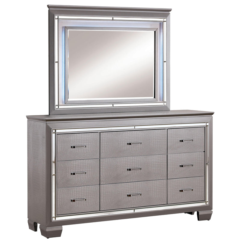 Calgary Furniture Emporium Bellanova CM7979SV 6 pc California King Upholstered Panel Bedroom Set IMAGE 7