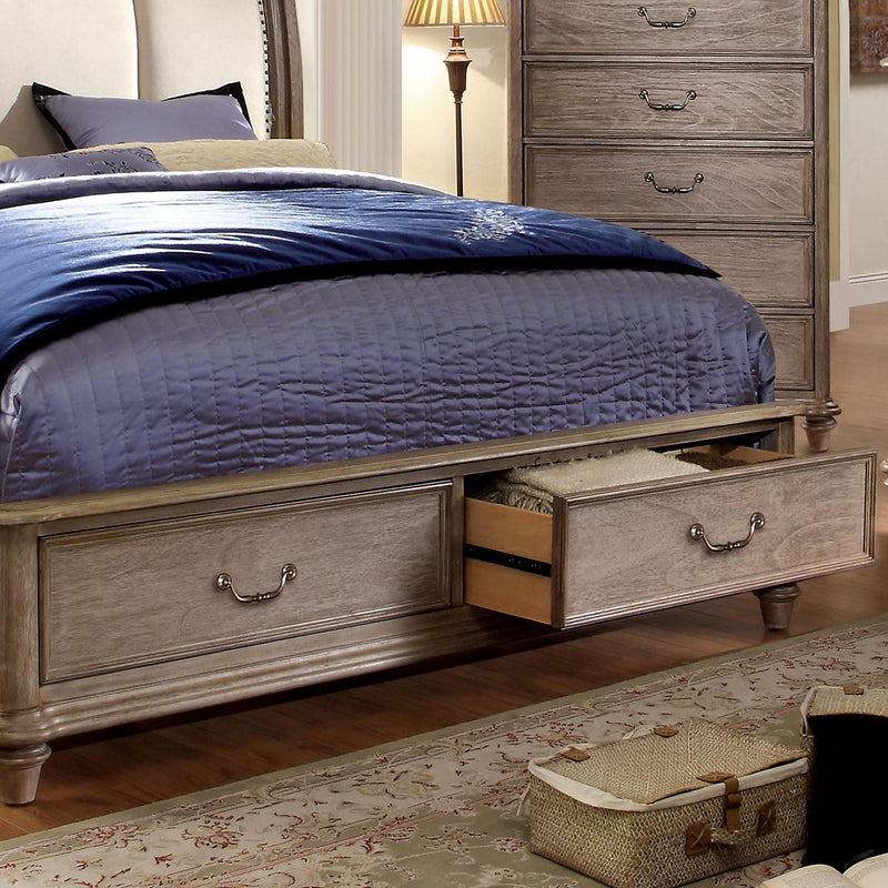 Calgary Furniture Emporium Belgrade II CM7614 6 pc King Upholstered Panel Bed Set with Storage IMAGE 3