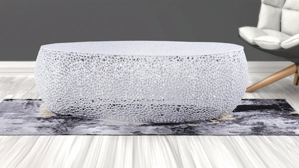 T3601-50-COFFEE TABLE OVAL-WHITE
