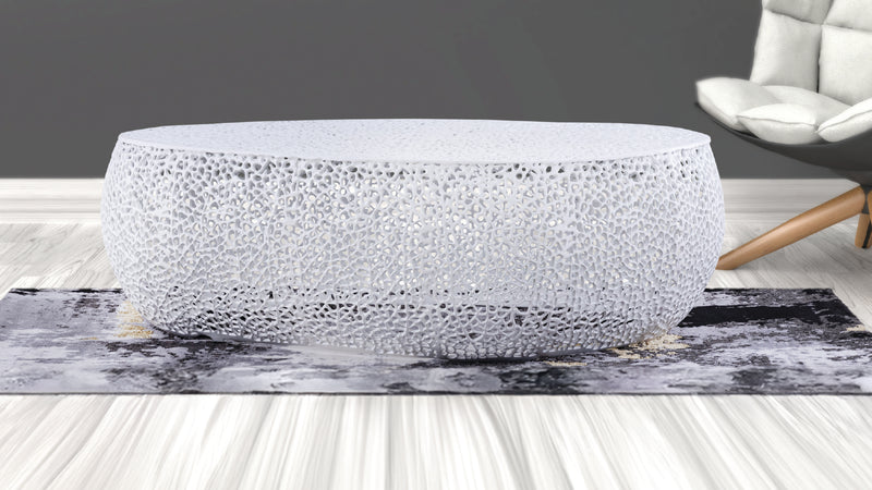 T3601-50-COFFEE TABLE OVAL-WHITE