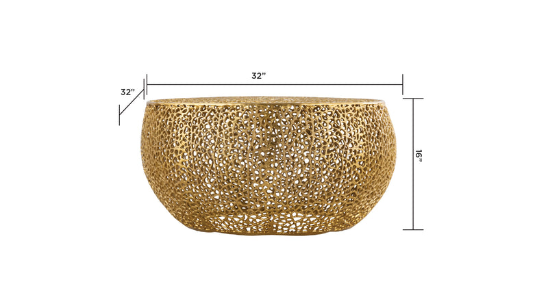 T3502-35-COFFEE TABLE-GOLD