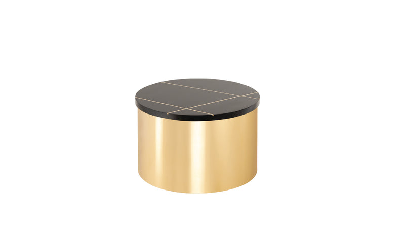 805-3-COFFEE TABLE/END TABLE-GOLD