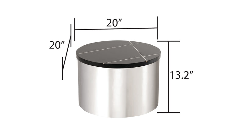 805-3-COFFEE TABLE/END TABLE-SILVER