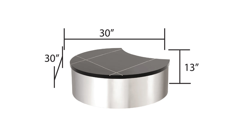 805-3-COFFEE TABLE/END TABLE-SILVER