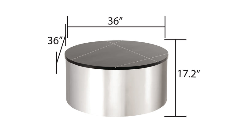 805-3-COFFEE TABLE/END TABLE-SILVER