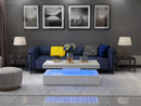 899-AURORA-COFFEE TABLE WITH LED -WHITE