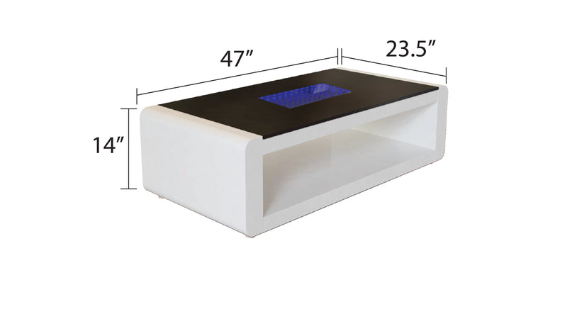 829-CHELSEA-COFFEE TABLE-GLASS-WHITE
