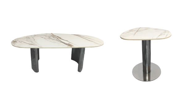 429-GIANNA-COFFEE TABLE-MARBLE-CARBON STEEL