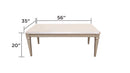 L8525-CAROLINE-COFFEE TABLE-LIGHT GREY