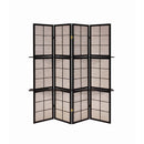 Coaster Furniture Iggy 900166 4-Panel Room Divider Folding Shoji Screen - Cappuccino IMAGE 3
