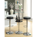 Coaster Furniture Ramses 102558 29" Adjustable Bar Stool - Chrome and Black IMAGE 8