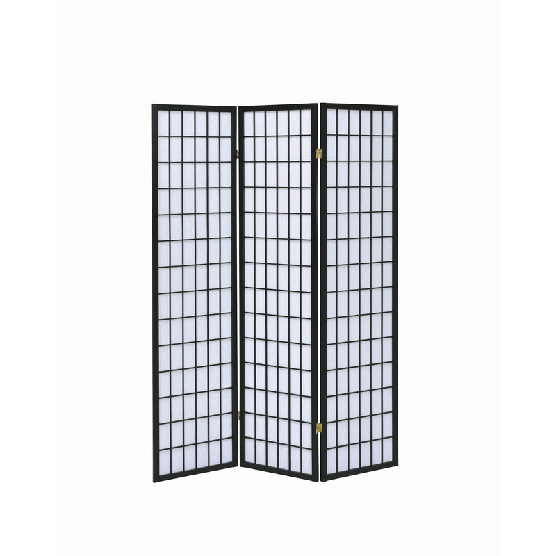 Coaster Furniture Carrie 4622 3-Panel Room Divider Folding Shoji Screen - Black IMAGE 3