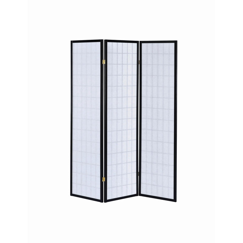 Coaster Furniture Carrie 4622 3-Panel Room Divider Folding Shoji Screen - Black IMAGE 4