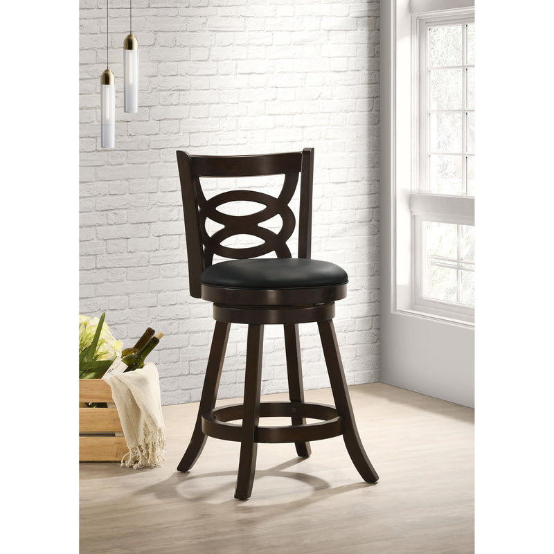 Coaster Furniture Calecita 101929 Wood Swivel Counter Stool - Cappuccino (Set of 2) IMAGE 8
