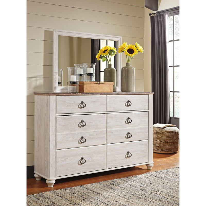  Signature Design by Ashley Willowton B267 7 pc Queen Panel Bedroom Set IMAGE 3