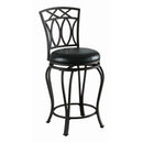Coaster Furniture Adamsville 122059 Upholstered Swivel Counter Height Stool - Black IMAGE 1