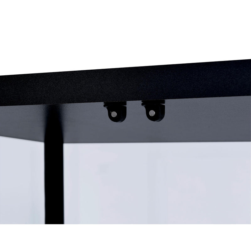 Coaster Furniture Delphinium 950170 5-shelf Clear Glass Curio Display Cabinet - Black IMAGE 8
