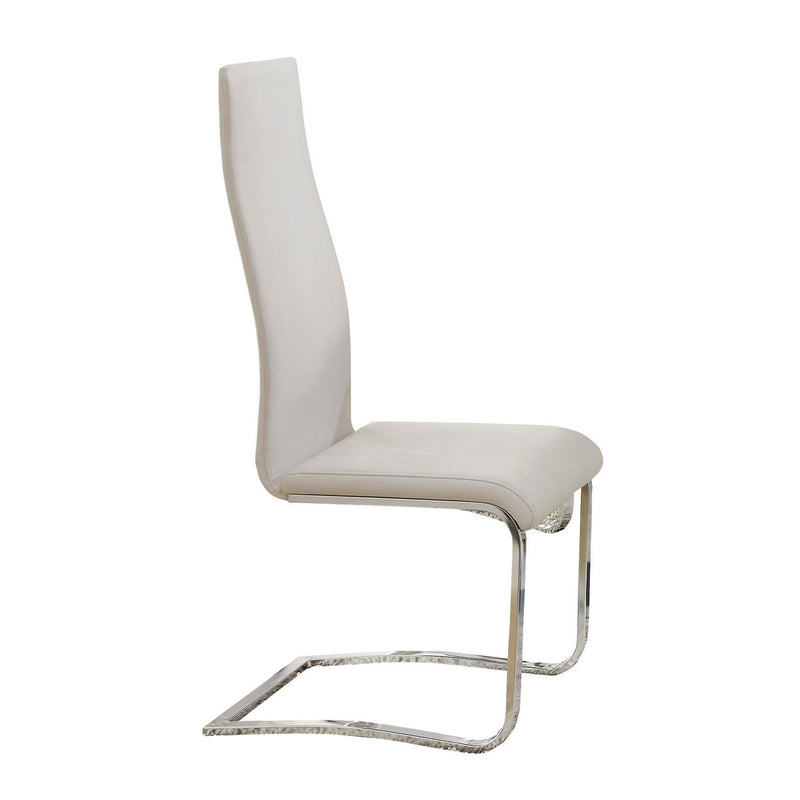 Coaster Furniture Montclair 100515WHT Upholstered Dining Side Chair - White (Set of 4) IMAGE 2