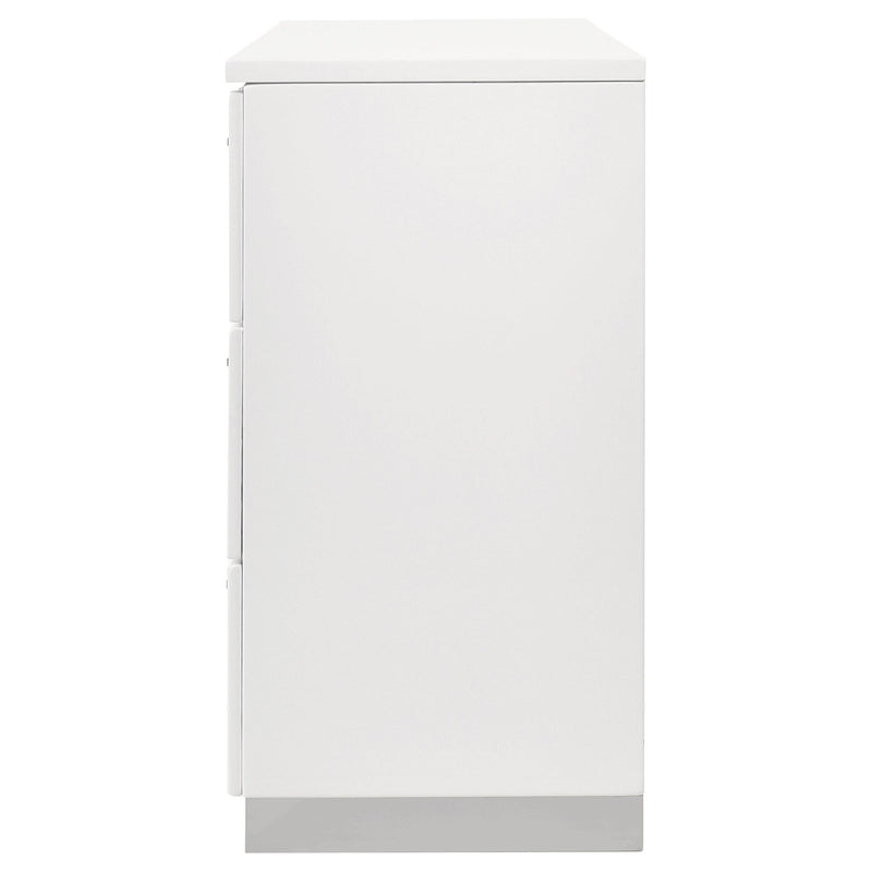 Coaster Furniture Felicity 203503 6-Drawer Dresser - White High Gloss IMAGE 4