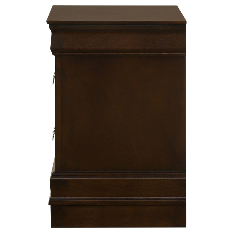 Coaster Furniture Louis Philippe 202412 2-Drawer Nightstand - Cappuccino IMAGE 4