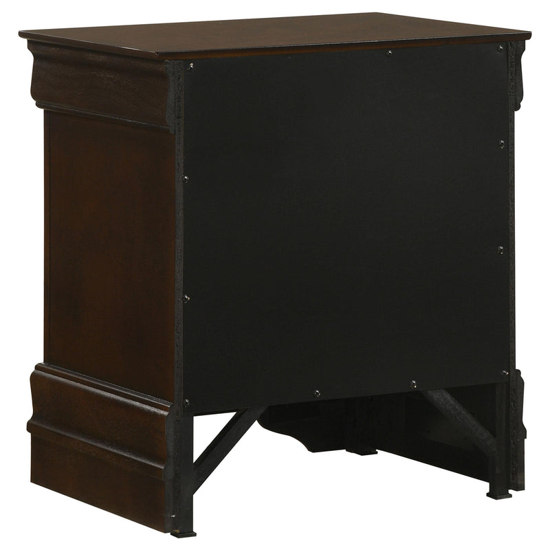 Coaster Furniture Louis Philippe 202412 2-Drawer Nightstand - Cappuccino IMAGE 5