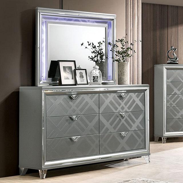 Calgary Furniture Emporium Emmeline FOA7147 7 pc Queen Panel Bedroom Set IMAGE 8