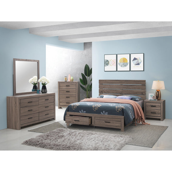 Calgary Furniture Emporium Brantford 207040Q 7 pc Queen Panel Bedroom Set IMAGE 1