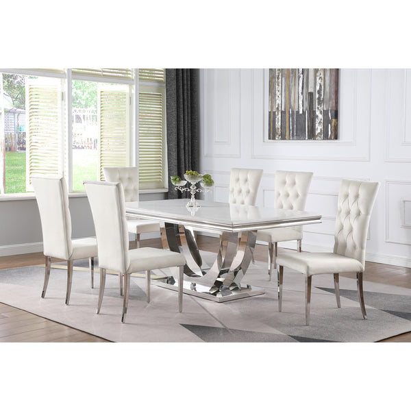 Calgary Furniture Emporium 111101-S7W 7 pc Dining Set IMAGE 1