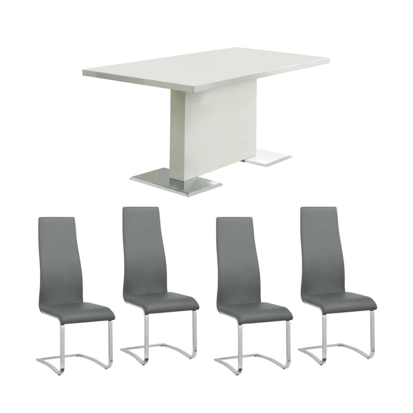 Calgary Furniture Emporium Anges 102310 5 pc Dining Set (Gray) IMAGE 1