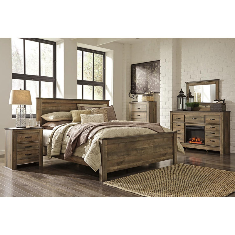  Signature Design by Ashley Trinell King Panel Bed B446-58/B446-56/B446-97 IMAGE 3