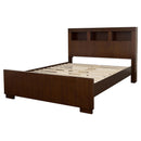 Coaster Furniture Jessica 200719KW California King LED Storage Bookcase Bed - Cappuccino IMAGE 3