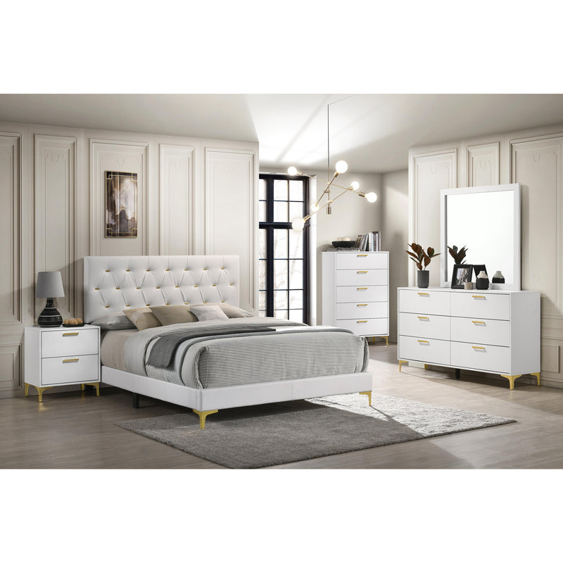 Calgary Furniture Emporium Kendall 224401KW-S5 7 pc California King Upholstered Bedroom Set IMAGE 1