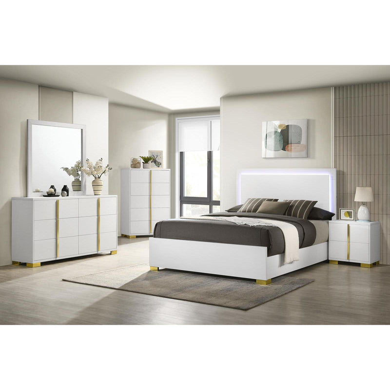 Calgary Furniture Emporium Marceline 222931KE-S5 7 pc King Panel Bedroom Set IMAGE 1
