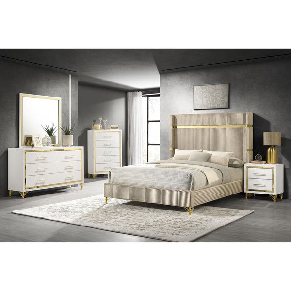 Calgary Furniture Emporium Lucia 224731Q-S5 7 pc Queen Panel Bedroom Set IMAGE 1