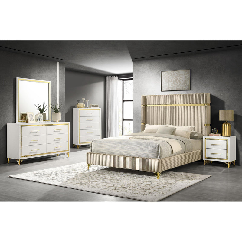 Calgary Furniture Emporium Lucia 224731Q-S5 7 pc Queen Panel Bedroom Set IMAGE 1
