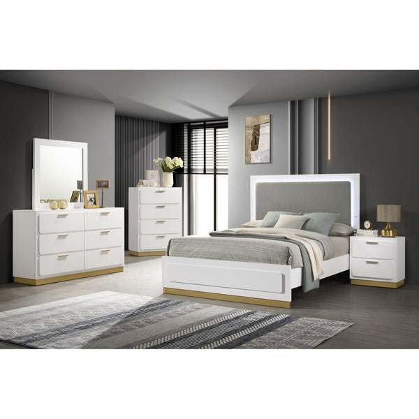 Calgary Furniture Emporium Caraway 224771KE-S5 7 pc King Panel Bedroom Set IMAGE 1