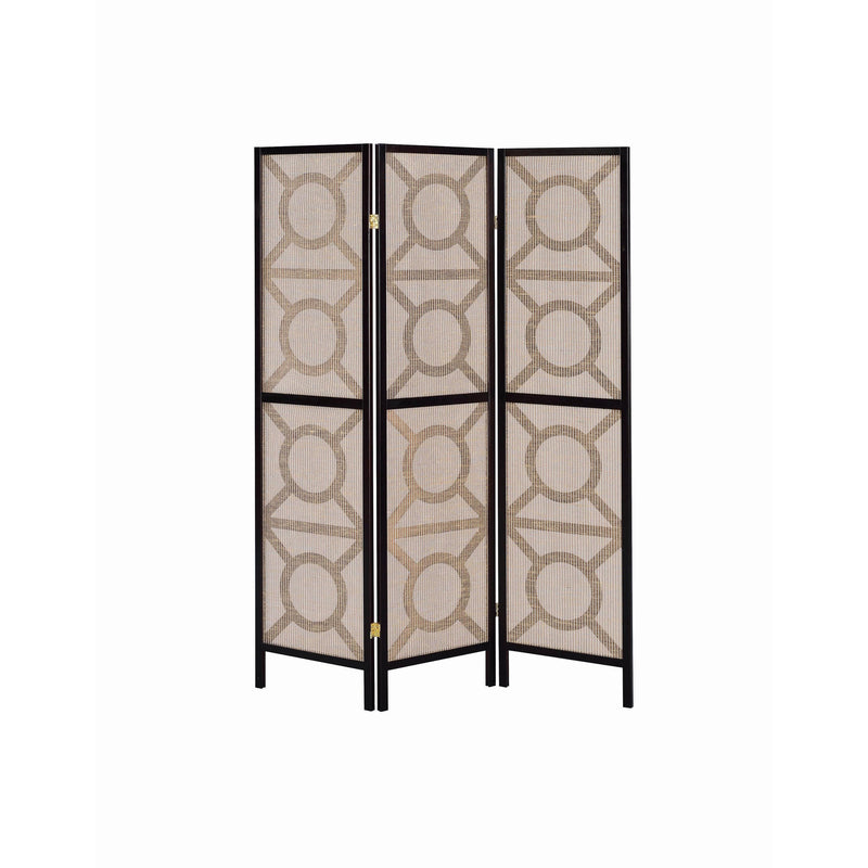 Coaster Furniture Vulcan 900090 3 Panel Room Divider Folding Shoji Screen - Cappuccino IMAGE 4