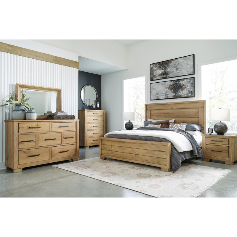 Signature Design by Ashley Galliden B841 8 pc Queen Panel Bedroom Set IMAGE 1