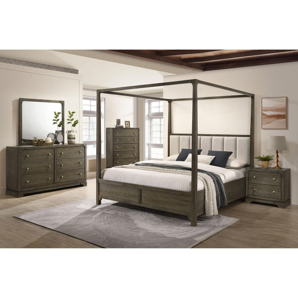 Calgary Furniture Emporium Gran Park 224931Q-S5 7 pc Queen Canopy Bedroom Set IMAGE 1