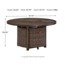 Signature Design by Ashley Paradise Trail P750P9 4-piece Outdoor Seating Set IMAGE 12