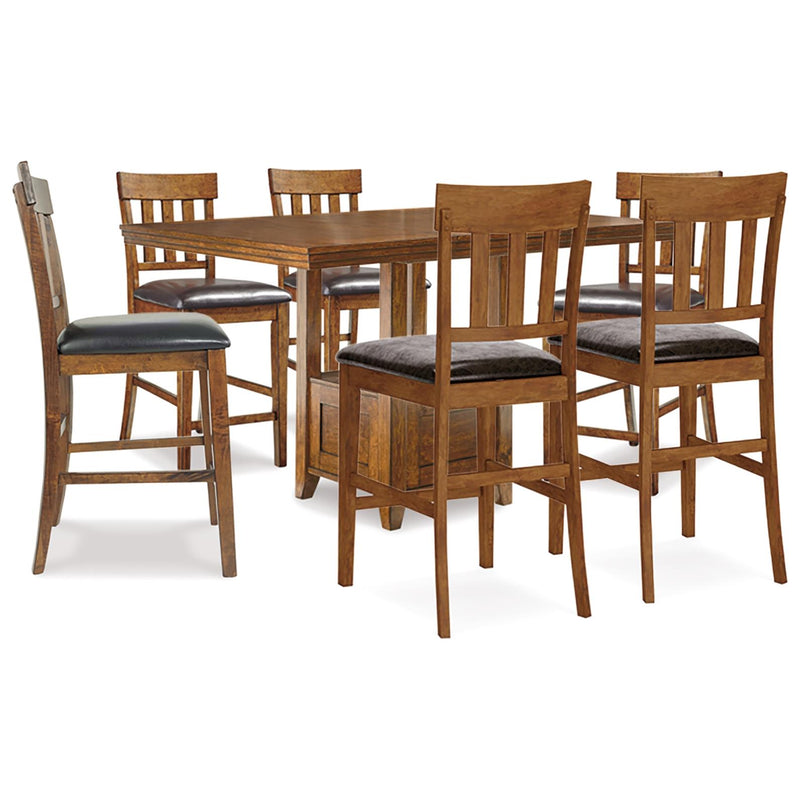 Signature Design by Ashley Ralene D594D5 7 pc Counter Height Dining Set IMAGE 1